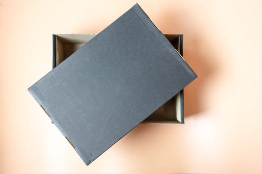 Cardboard black box photo