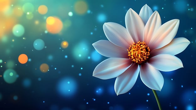 High-Definition Flower Close-Up Capturing Vibrant Blooms and Stunning Bokeh photo