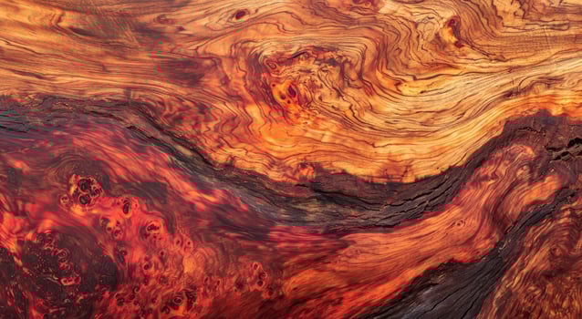 Vibrant Red and Brown Wood Grain Texture photo
