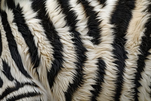 Close up Texture of Black and White Fur photo