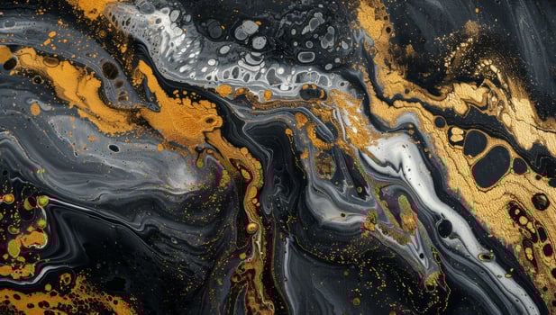 Abstract gold and black marble texture photo