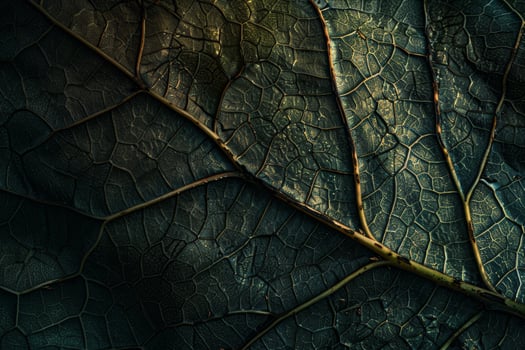 Detailed Texture of a Leaf Vein System photo