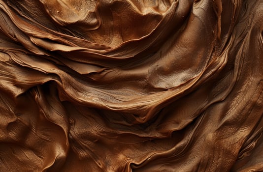 Close up texture of swirling chocolate photo