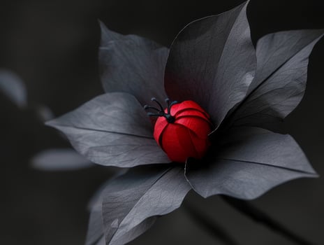 Elegant Paper Crafted Flower on a Dark Background photo