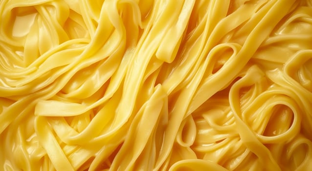 Close up of Cooked Pasta Noodles photo