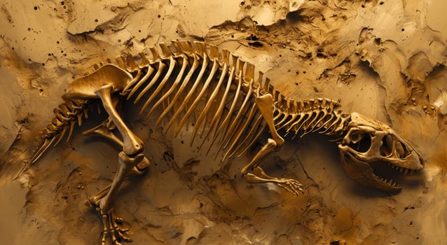 Dinosaur Fossil Excavation Site photo