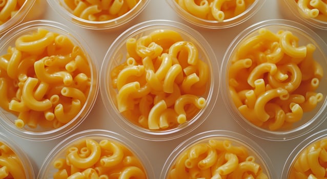Pre packaged Macaroni and Cheese in Containers photo