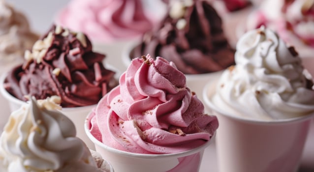Assorted Frozen Yogurt in Cups photo
