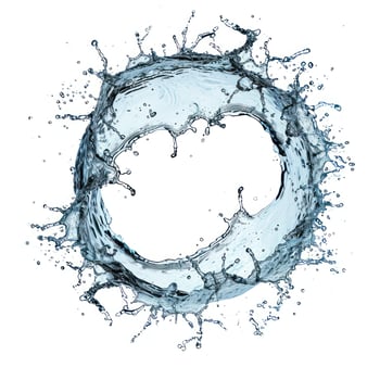 a water splashing in a circle photo