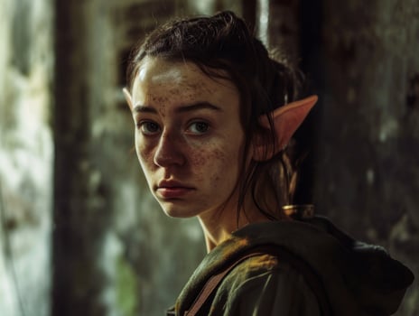 a woman with elf ears photo