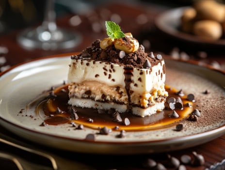 a piece of cake on a plate photo