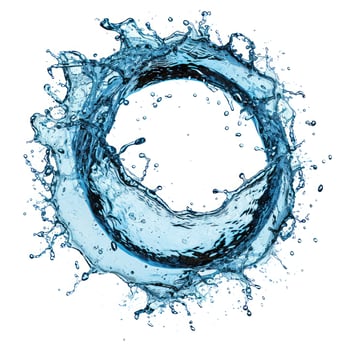 a water splashing in a circle photo