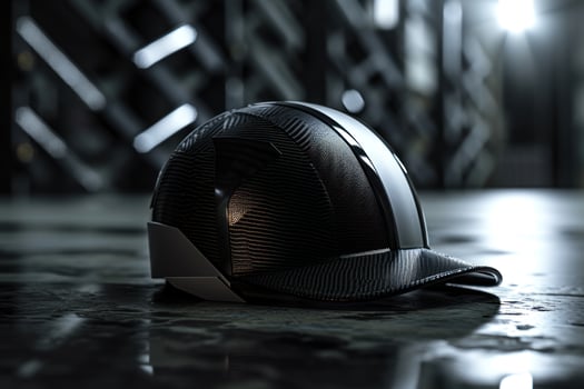 a black hat on a floor photo