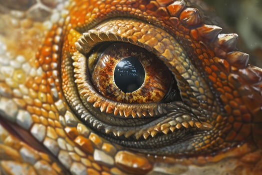 a close up of an eye photo