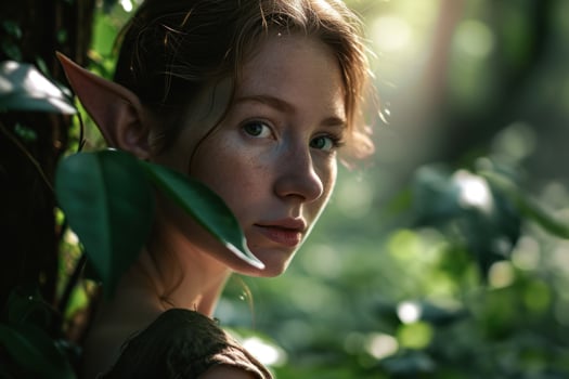a woman with elf ears photo
