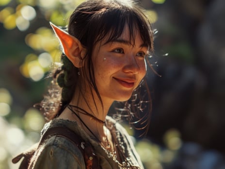 a woman with elf ears photo