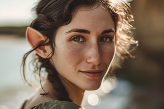 a woman with elf ears photo