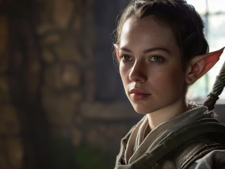 a woman with elf ears photo