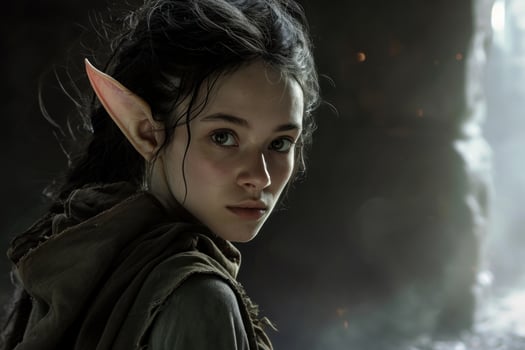 a woman with pointy ears photo