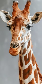 a giraffe looking at the camera photo