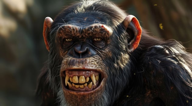 a close up of a monkey photo