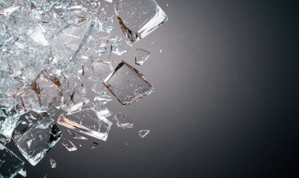 Shattered glass texture background photo