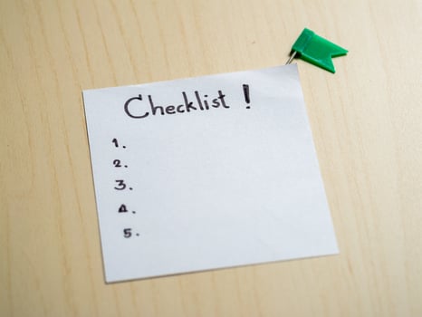 Creating productive checklists for office environments and creative workspace strategies photo