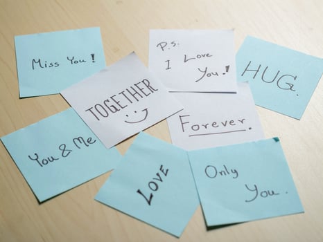 Emotional love notes a collection of togetherness for personal spaces photo