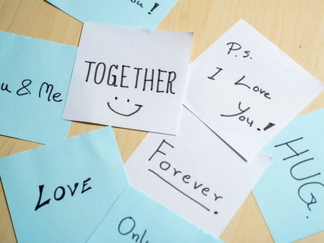 Close-up connection heartfelt messages of love in emotionally charged visual art photo