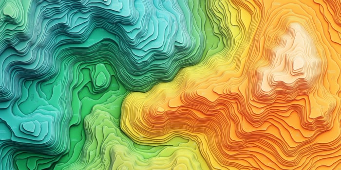 Abstract Topographic Map Colorful Elevation Relief Texture photo