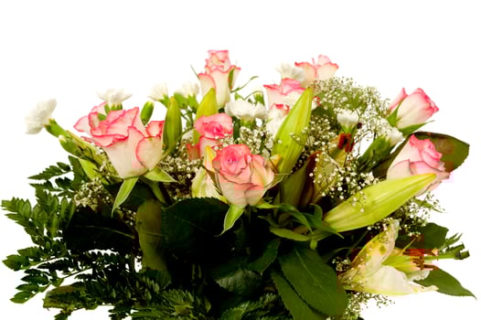 Bouquet on a white background photo