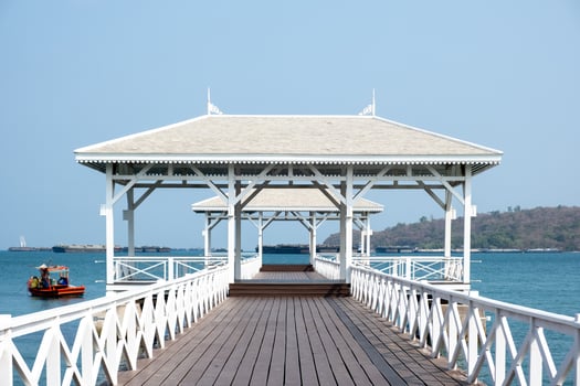 Atsadang Bridge view point at Koh Sichang , Chonburi province, Thailand. photo
