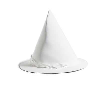 Enchanted Cones White Wizard Hat photo