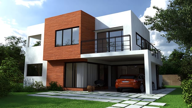 Luxurious Contemporary Duplex House Showcased in Stunning High-Resolution Images photo