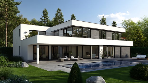 High-Definition Showcase of an Exquisite and Luxurious Modern Duplex Home photo