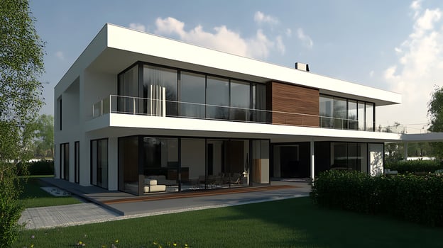 Luxurious Duplex House Captured in Stunning High-Definition Architectural Photography photo