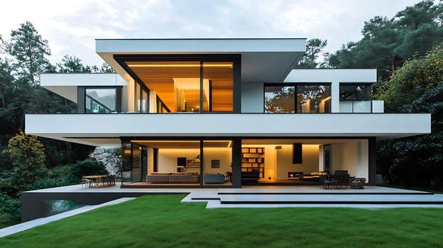 Stunning luxury duplex home displayed in breathtaking high-resolution imagery photo