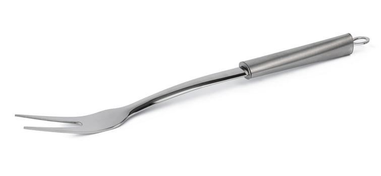 Aluminum new kitchen utensil isolated on white photo