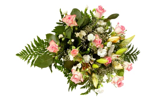 Bouquet taken on a white background photo