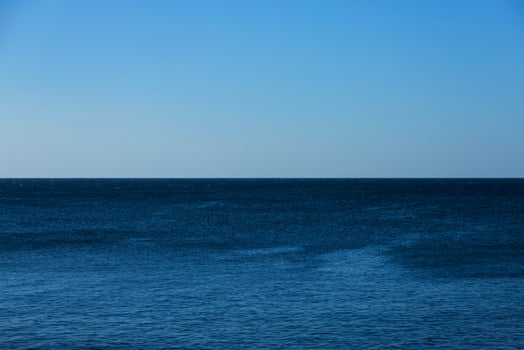 Seascape. Red Sea, sea horizon. Copy space. photo