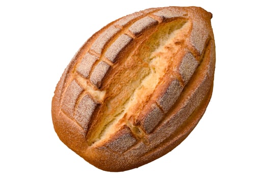 Homemade fresh crispy wholemeal bread photo