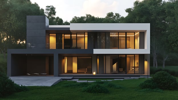 Luxurious House Design Featuring Modern Architectural Excellence photo