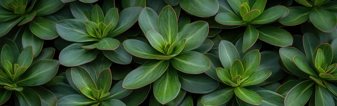Lush green succulent plants in a natural arrangement photo