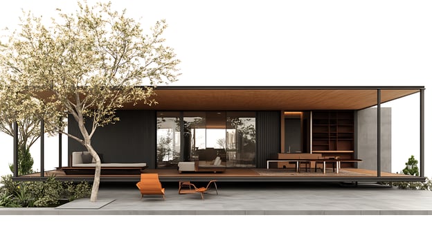 Contemporary Urban Home Blending Sophistication and Practical Living Spaces photo