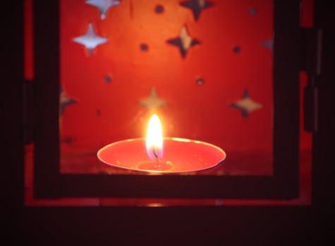 Christmas decorative lantern photo