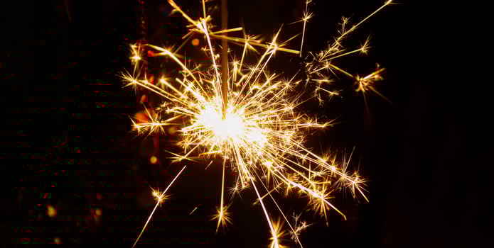 Bengali fire. Festive firework salute burst. Festive new year background. photo