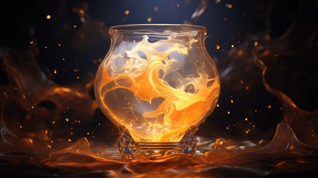 Magical Fiery Glass Orb photo