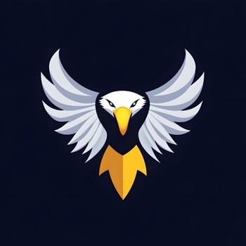 Simple Eagle Bird icon logo symbol photo