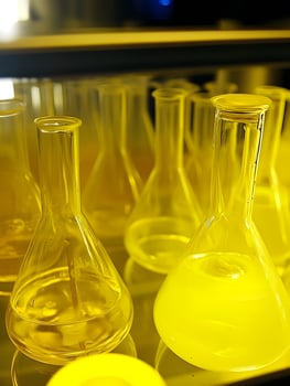 Yellow Chemical lab chemistry scientific laboratory cleaning liquid photo