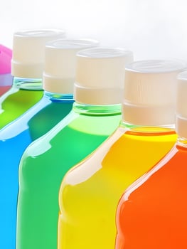 Colorful Chemical lab chemistry scientific laboratory cleaning liquid photo